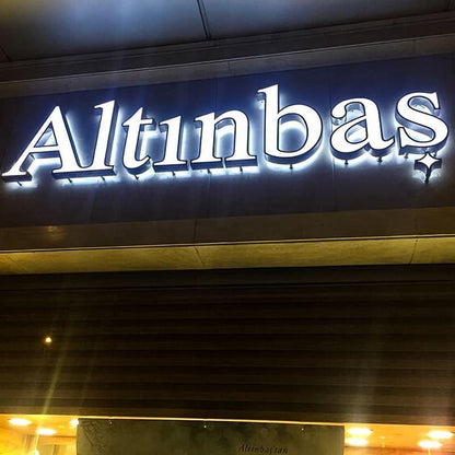 Altinbas 3D Front And Back Lit Letters Metal Led Sign - Shineneon