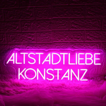 Altstadtliebe Konstanz Pink Led Neon Sign - Shineneon