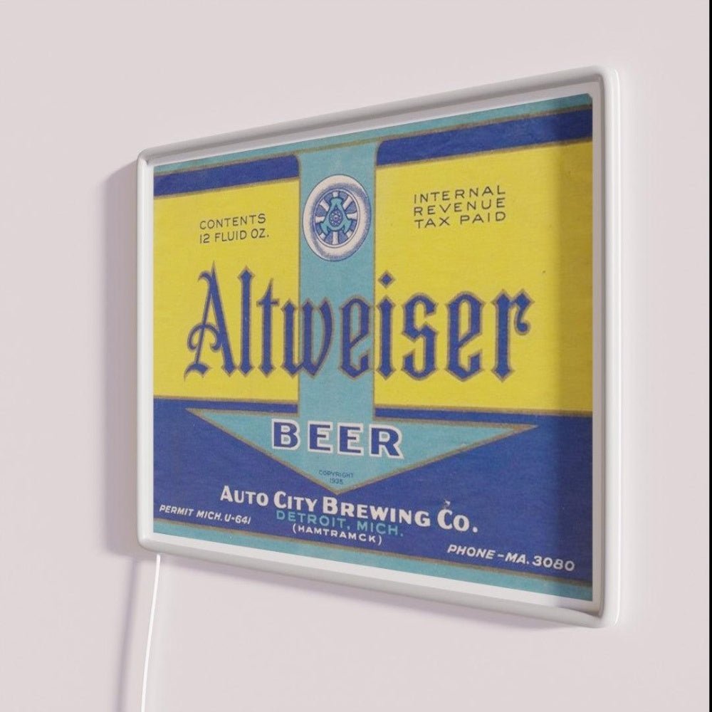 Altweiser Beer Rgb Led Neon Sign - Shineneon