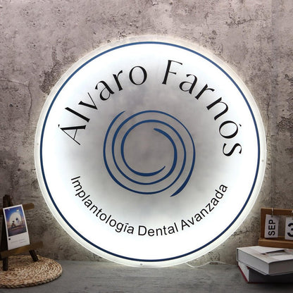 Alvaro Farnos Acrylic Business Logo Sign - Shineneon