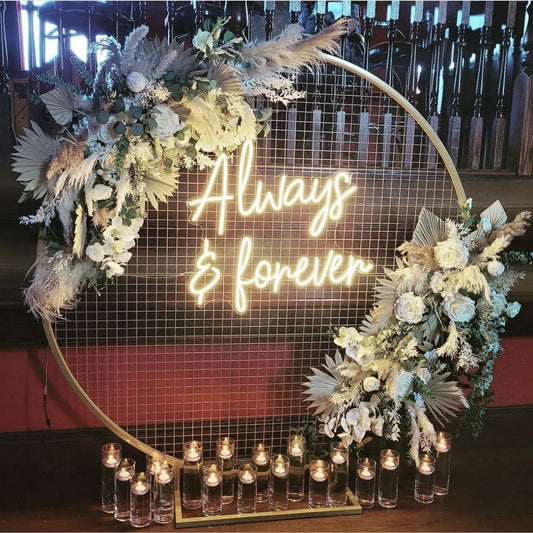 Always And Forever Wedding Led Sign Business Neon Sign