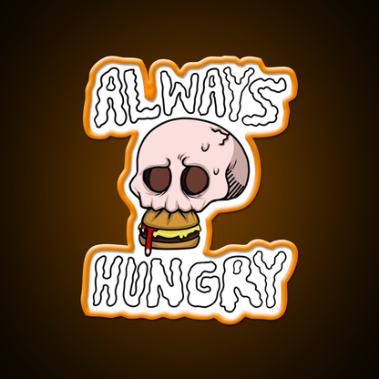 Always Hungry Fast Food Led Neon Sign For Burger Place Rgb Color