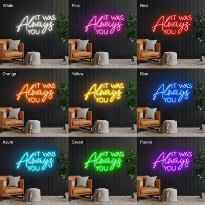 Always Kiss Me Goodnight Gallery Wall Decor LED Neon Sign - Shineneon