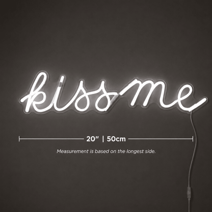 Always Kiss Me Goodnight Handwritten Decor Sign LED Neon Sign - Shineneon