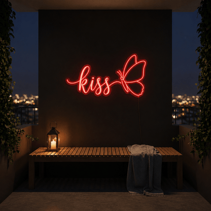 Always Kiss Me Goodnight Home Wall Decor LED Neon Sign - Shineneon