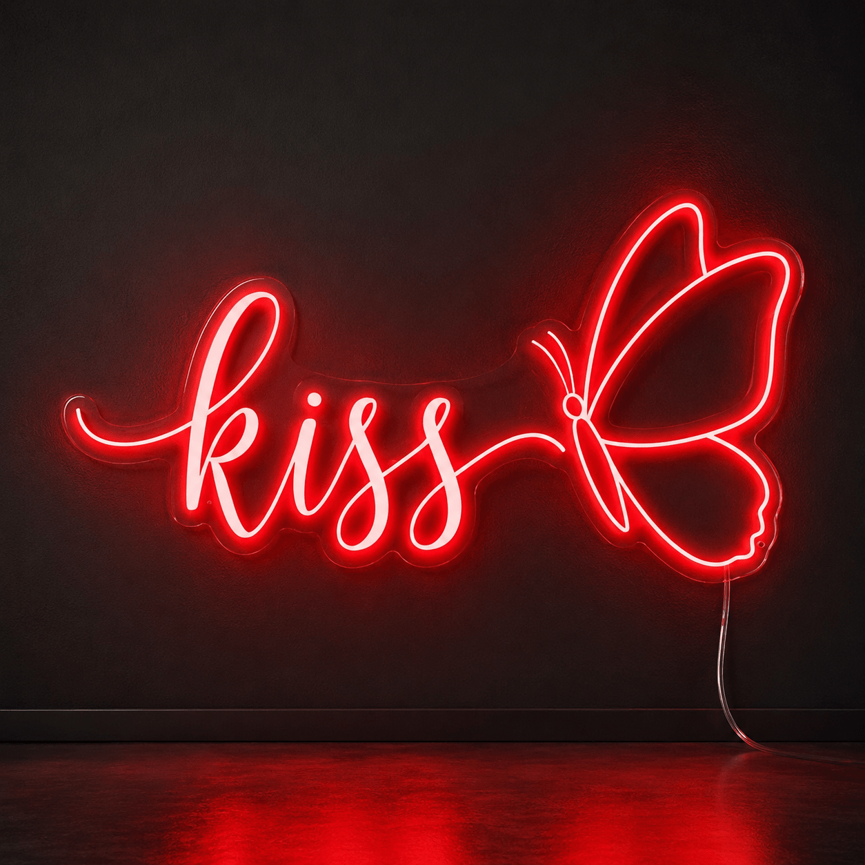 Always Kiss Me Goodnight Home Wall Decor LED Neon Sign - Shineneon