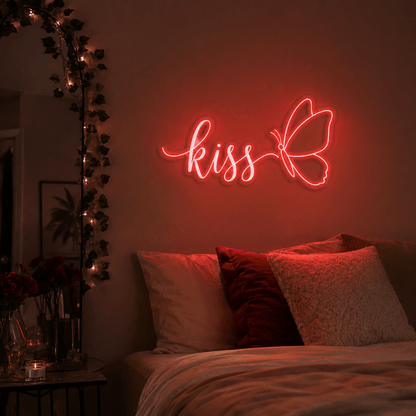 Always Kiss Me Goodnight Home Wall Decor LED Neon Sign - Shineneon