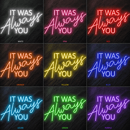 Always Kiss Me Goodnight Living Room Wall Light LED Neon Sign - Shineneon
