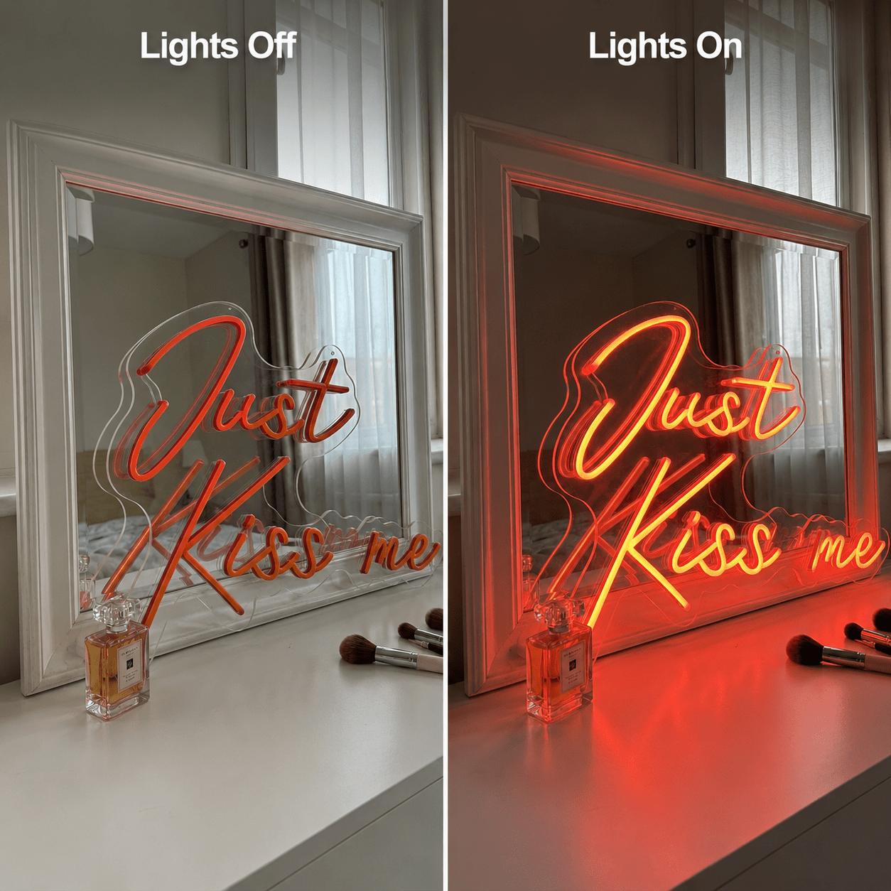 Always Kiss Me Goodnight Sign Wall Decor LED Neon Sign - Shineneon