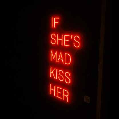 Always Kiss Me Goodnight Word Art Wall Decor LED Neon Sign - 01 Original Product Image