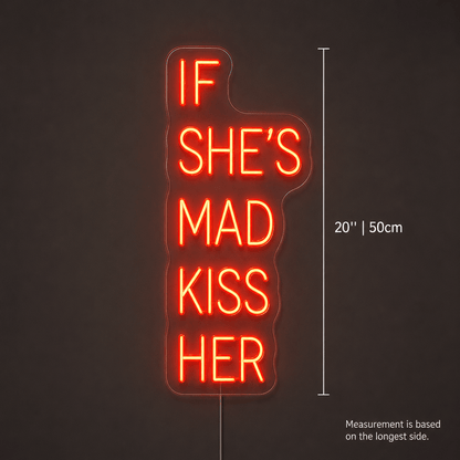 Always Kiss Me Goodnight Word Art Wall Decor LED Neon Sign - Shineneon
