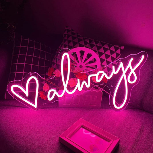 Always Led Sign Business Neon Sign Wall Art