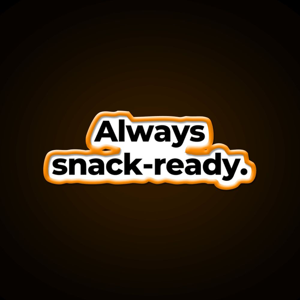 Always Snack Ready Snack Food Led Neon Sign Rgb Color - Shineneon