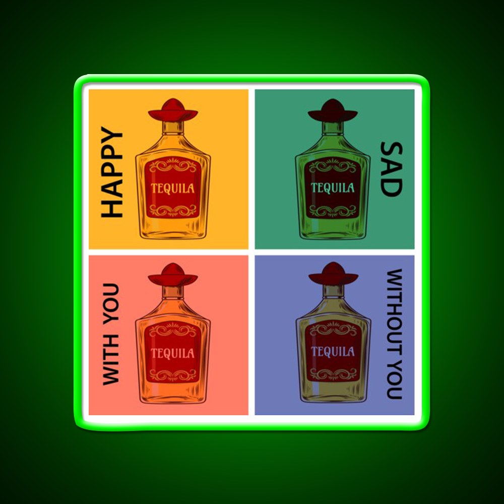 Always Tequila Mexico Pop Art Style Led Neon Sign Chinese Food Rgb Color