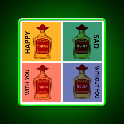 Always Tequila Mexico Pop Art Style Led Neon Sign Chinese Food Rgb Color