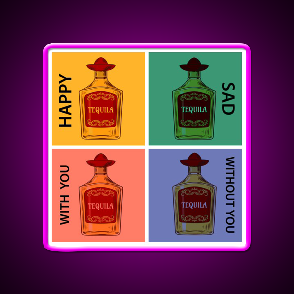 Always Tequila Mexico Pop Art Style Led Neon Sign Chinese Food Rgb Color