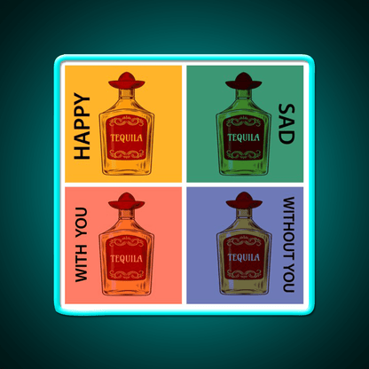 Always Tequila Mexico Pop Art Style Led Neon Sign Chinese Food Rgb Color - Shineneon