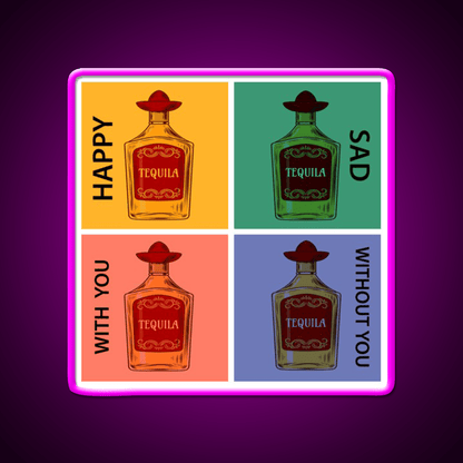 Always Tequila Mexico Pop Art Style Party Drink Tequila Led Neon Sign Rgb Color - Shineneon