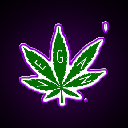 Always Vegan Hemp Inspired Green Leaf Led Neon Sign Rgb Color - LED neon sign view 9