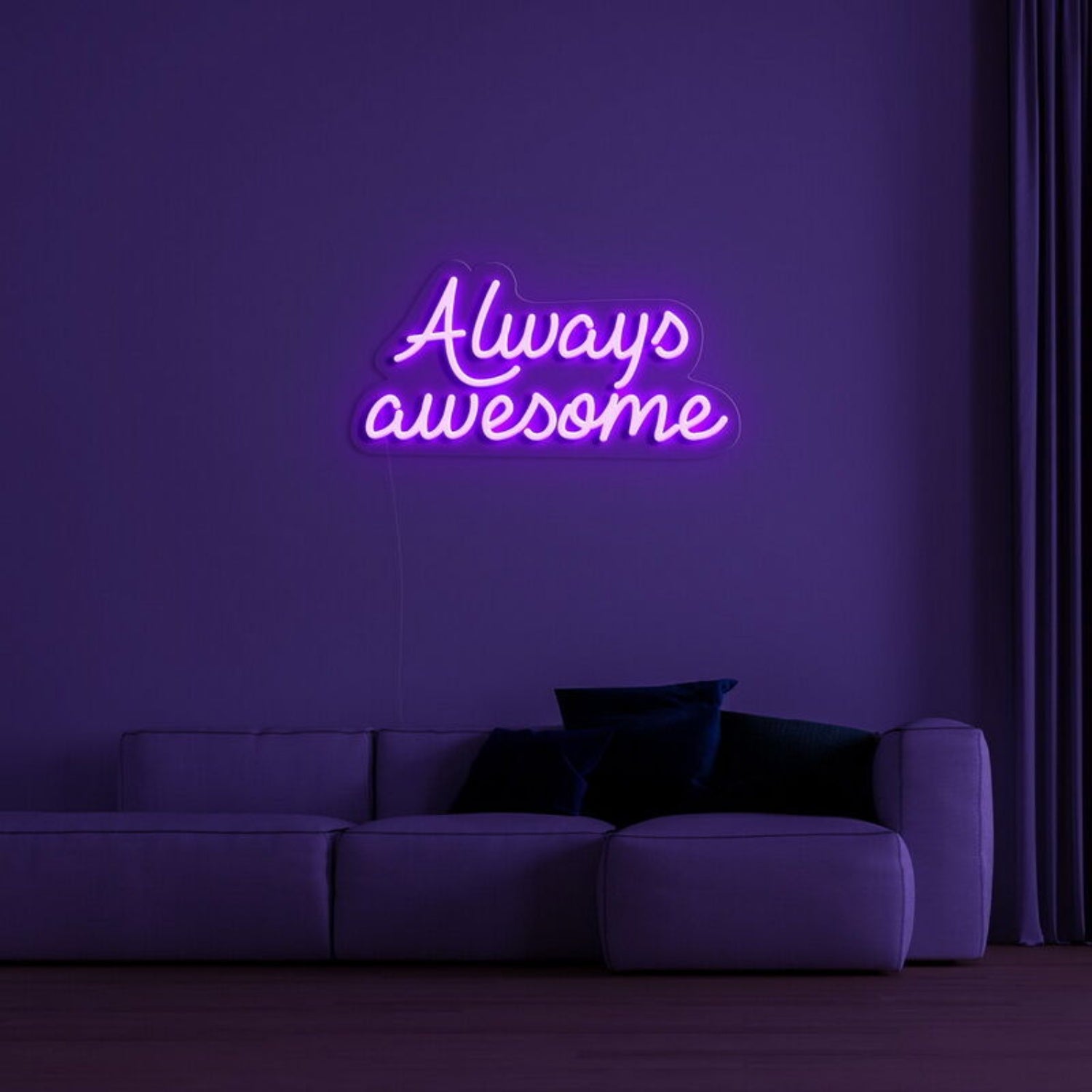 Alwaysawesome Neon Sign For Positive And Encouraging Decor | Shineneon