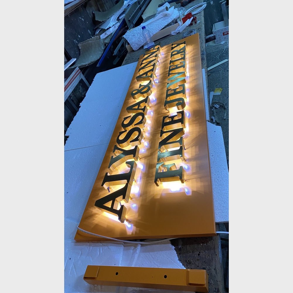 Alyssa And Annie Fine Jewelry 3D Backlit Channel Letters Led Light Sign - Shineneon