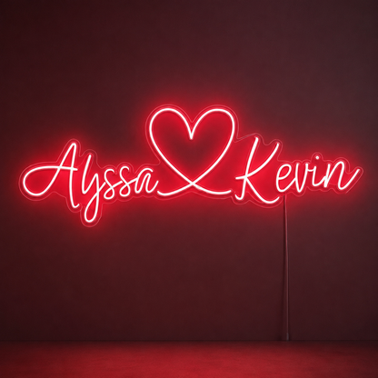 Alyssa Kevin LED Neon Sign - 01 Original Product Image