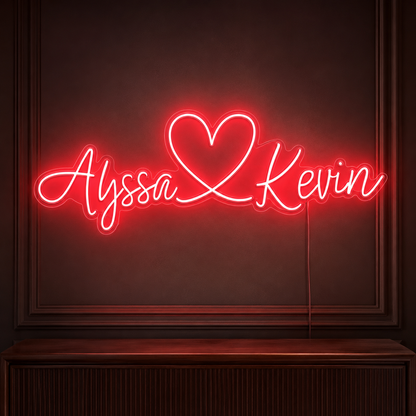 Alyssa Kevin LED Neon Sign - 02 High-Converting Product Image