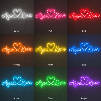Alyssa Kevin LED Neon Sign - 05 Color Grid