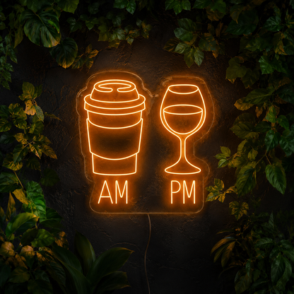 Am Pm LED Neon Sign - 01 Original Product Image