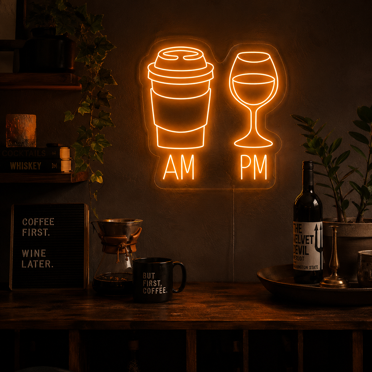 Am Pm LED Neon Sign - 02 High-Converting Product Image