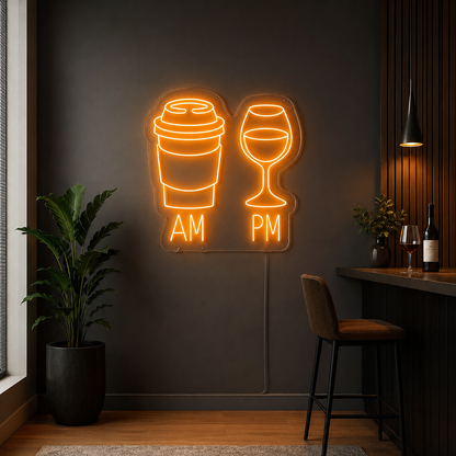 Am Pm LED Neon Sign - 04 Size Image
