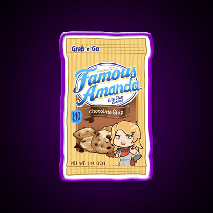 Amanda Holliday Chcolate Ship Cookies Snack Food Led Neon Sign Rgb Color - Shineneon