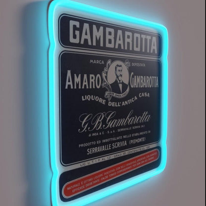 Amaro Gambarotta Old Italian Liquor Rgb Led Neon Sign - Shineneon