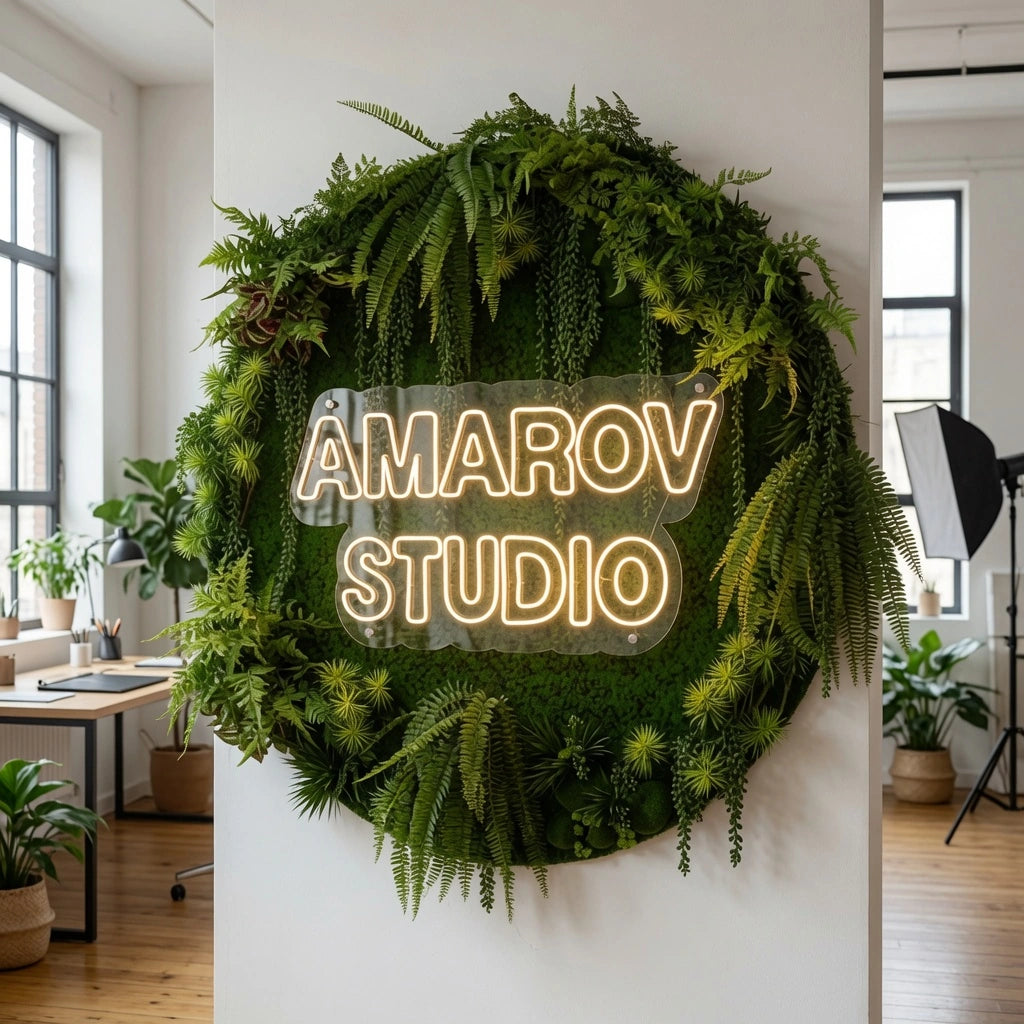 Amaroro Studio LED Neon Sign - 03 Real Lifestyle Scene