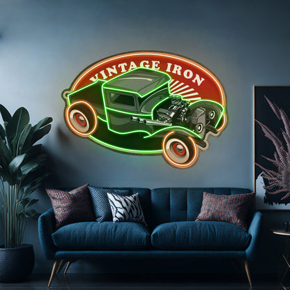 Amazing Black Hotrod Truck Led Neon Sign Light Custom Led Signs - LED neon sign view 8