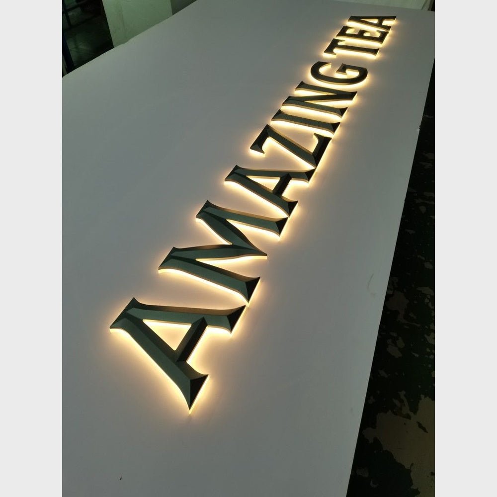 Amazing Tea 3D Backlit Channel Letters Led Light Sign - Shineneon