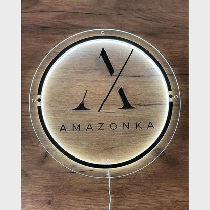 Amazonka Acrylic Business Logo Sign - Shineneon