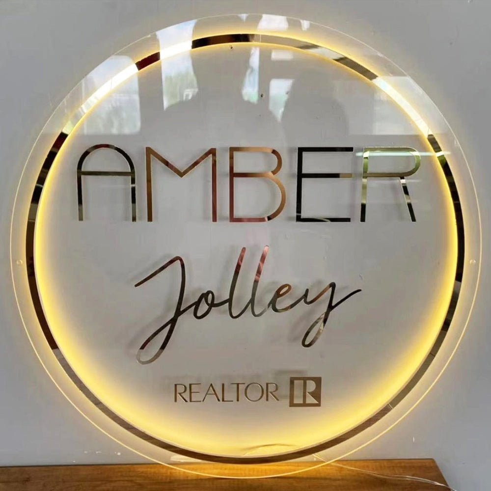 Amber Jolley Acrylic Business Logo Sign - Shineneon