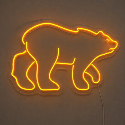 Amber Walking Bear Neon Sign LED Neon Sign main product image