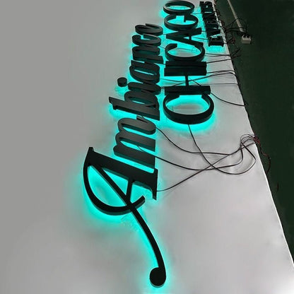 Ambianca Chicago Express 3D Backlit Channel Letters Led Light Sign - Shineneon