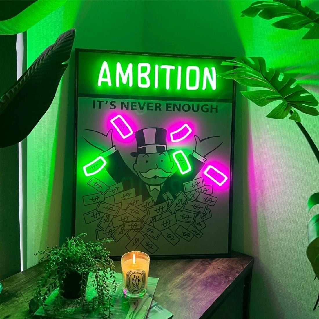 Ambition Neon Art Frame Led Sign Business Neon Sign - Shineneon