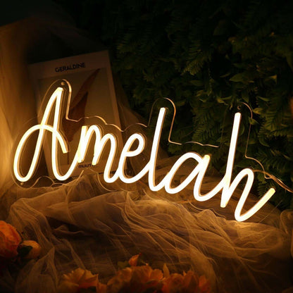 Amela Yellow Led Neon Sign - Shineneon