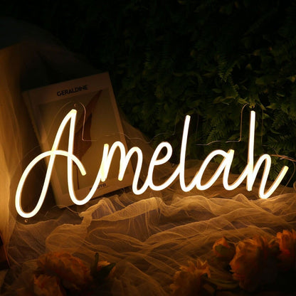 Amela Yellow Led Neon Sign - Shineneon