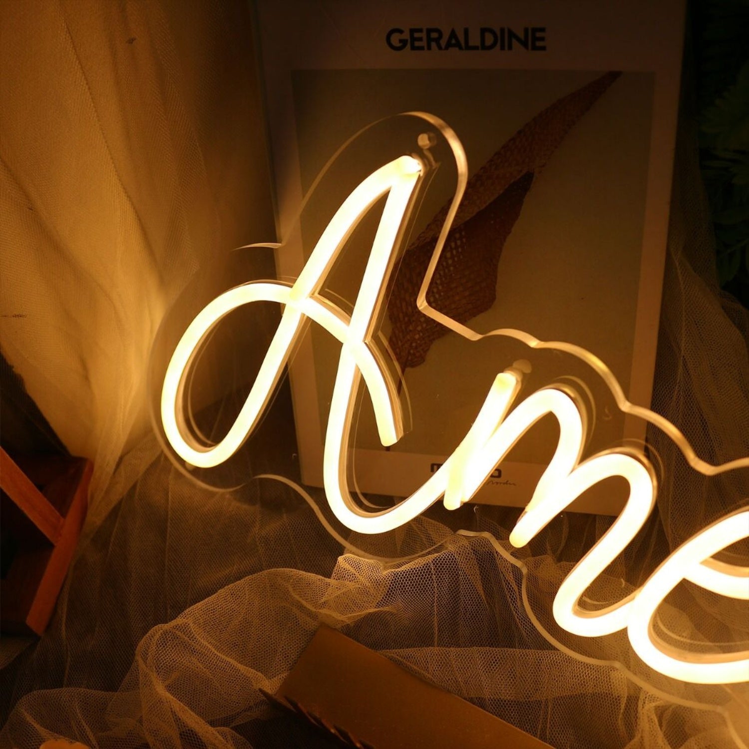 Amela Yellow Led Neon Sign - Shineneon
