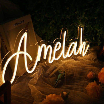 Amela Yellow Led Neon Sign - Shineneon