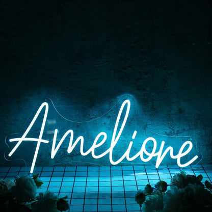 Amelione Blue Led Neon Sign - Shineneon