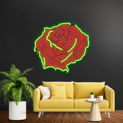 American Beauty Rose Movie Quote Wall Artwork Neon Signs