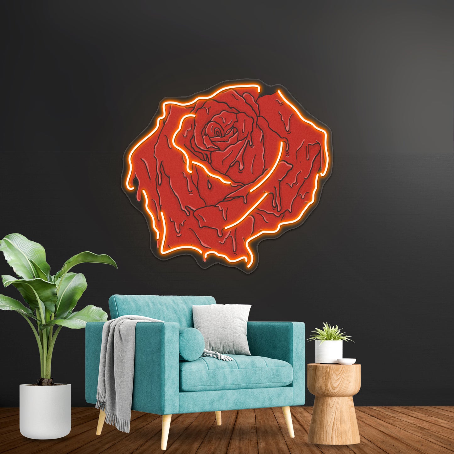 American Beauty Rose Movie Quote Wall Artwork Neon Signs