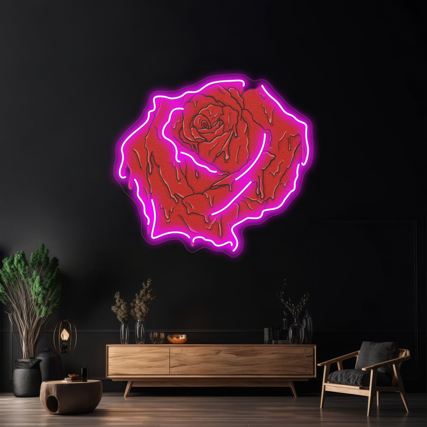 American Beauty Rose Movie Quote Wall Artwork Neon Signs