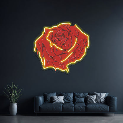 American Beauty Rose Movie Quote Wall Artwork Neon Signs